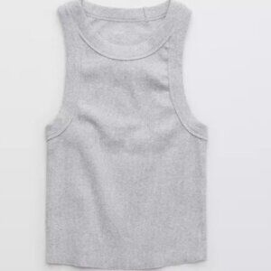 American Eagle - Light Gray Boyfriend Tank Top (NWT)